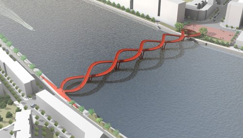 Китайский мост в виде цепочки ДНК