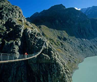 Висячий мост Трифт Швейцария