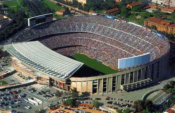 Стадион Ноу Камп в Барселоне